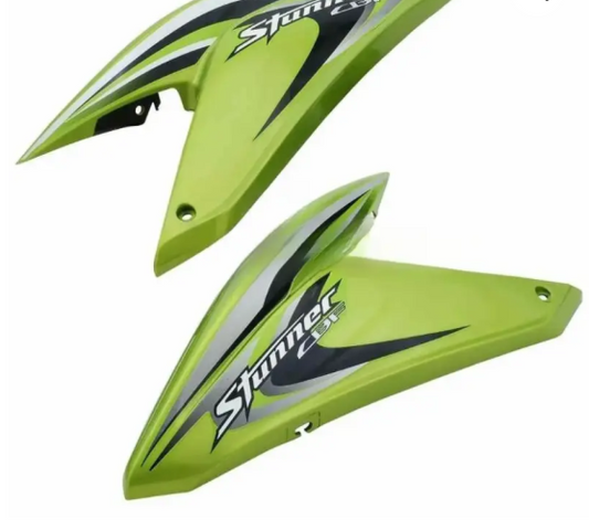 Tank Side Cover/panel Set (lh+rh) for honda Stunner (Green)-GENUINE