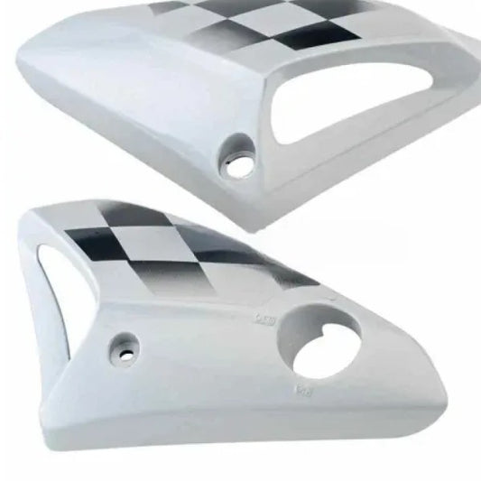 Tank Side Cover/panel Set (lh+rh) for hero Honda Glamour N/m Silver-HERO