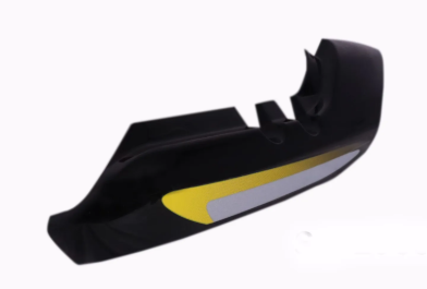 Tail Panel/seat Cowl for hero Splendor Plus (Black yellow Stk)-GENUINE