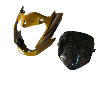 Head Light Visor/mask for hero Passion Xpro( Yellow)-HERO