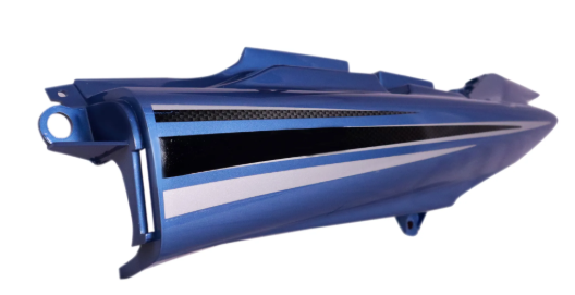 Tail Panel/seat Cowl for hero Passion Pro Digital Frost( Blue blue Stk)-GENUINE