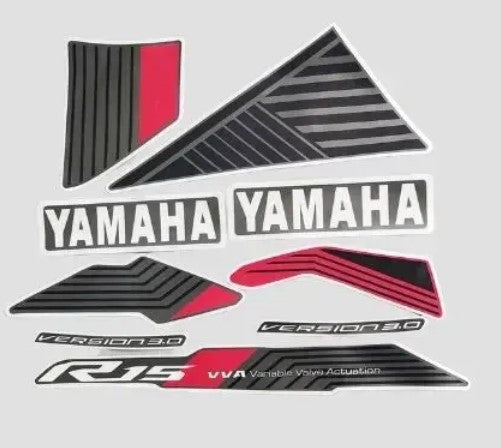 Sticker Set for  R15 V3 (Grey Tank)-YAMAHA
