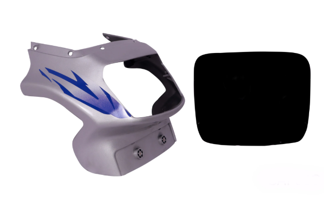 Head Light Visor/mask  for tvs Victor Gl (New Model) Silver-TVS