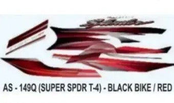 Graphics Sticker  for Super Splendor(Type 4)-HERO