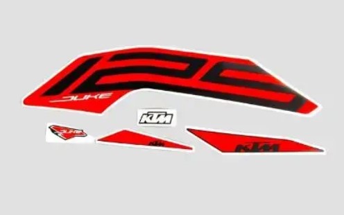 Sticker Kit for Ktm Duke 125( Black Orange)2023-KTM