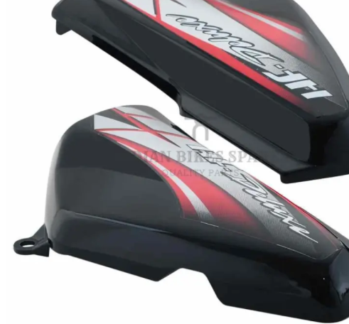 Side Panel/cover for hero Hf Deluxe( Black red Stk)-GENUINE