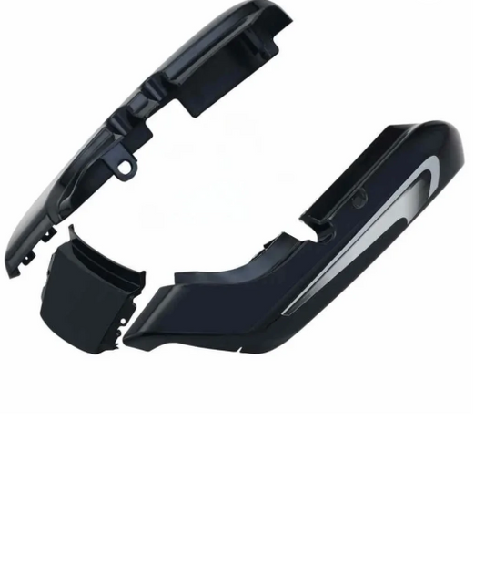 Tail Panel/seat Cowl for hero Splendor Plus (New Model)Black silver Stk-GENUINE