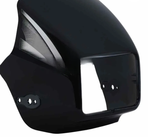 Head Light Visor/mask for hero Splendor Pro (new Graphics) Black (silver Stk)-HERO