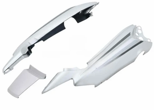 Tail Panel/seat Cowl for hero Splendor Nxg (Latest Silver)-GENUINE
