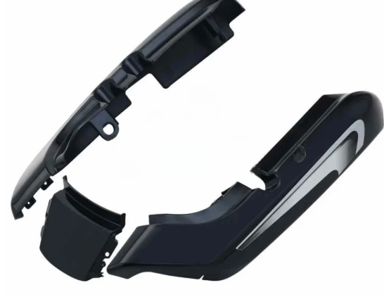 Tail Panel/seat Cowl for hero Splendor Plus New Model (Black purple Stk)-GENUINE