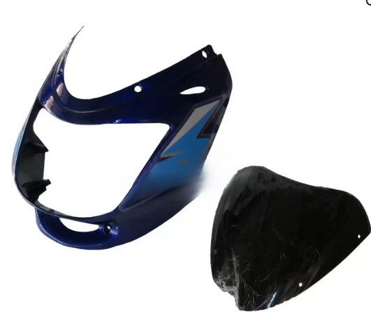 Head Light Visor/mask for bajaj Caliber 115 (Blue)-BAJAJ