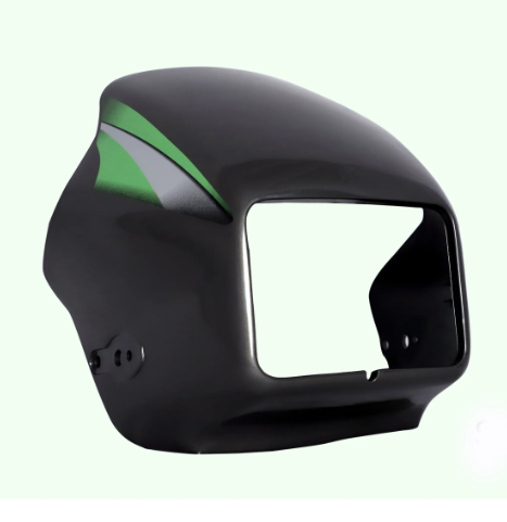 Head Light Visor/mask for bajaj Caliber 115 (Metalic Black (red Stk)-BAJAJ