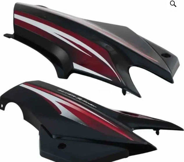 Side Panel/cover for hero Super Splendor Latest (type-2) Black (red Stk)-GENUINE