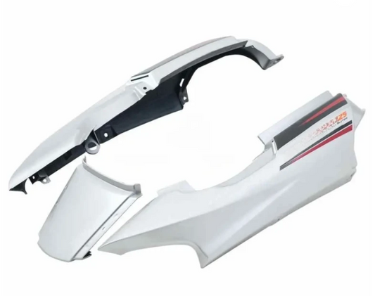 Tail Panel/seat Cowl for hero Super Splendor Latest Type-2 (Silver)-HERO