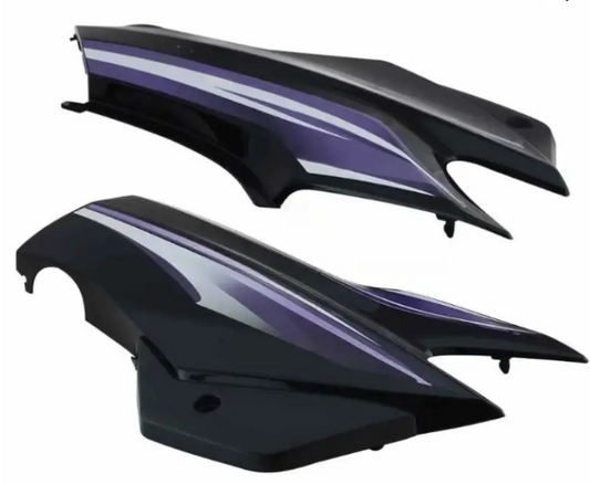 Side Panel/cover for hero Super Splendor Latest (type-2) Black (purple Stk)-GENUINE