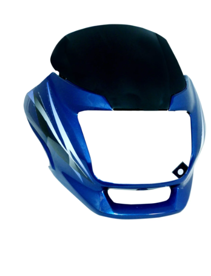 Head Light Visor/mask  for Hero Super Splendor Latest (type 2) (Blue)-HERO