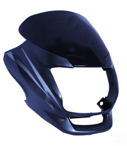 Head Light Visor/mask for hero Super Splendor Latest (type 2) (Grey)-HERO