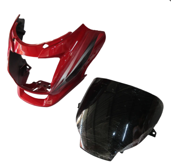 Head Light Visor/mask-hero Super Splendor Latest (type 2) (Red)-HERO