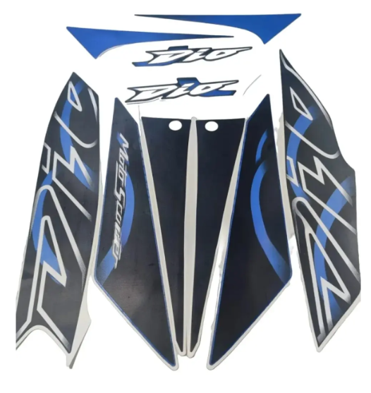 Sticker Ki for honda Dio (tank Color- Vibr Blue )-HONDA