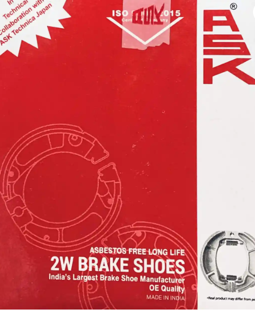 Brake Shoe Royal Enfield 500 (rear) (BS4)-ROYAL ENFIELD
