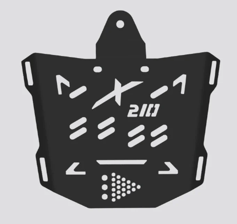TOP PLATE BLACK FOR XPULSE 210 (2025 )-BLACK-HERO