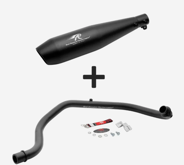 Red Rooster Performance Exhaust ( Black) for  Hero XPulse 200 -HERO
