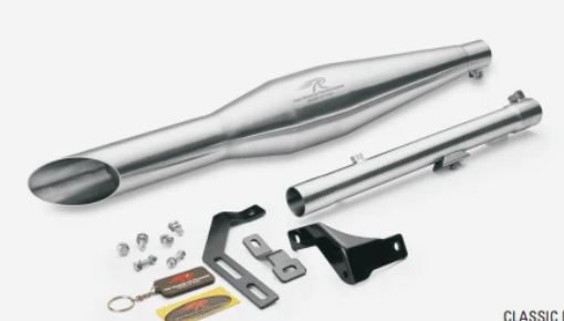 RED ROOSTER PERFORMANCE RUMBLER ACE EXHAUSTLD for  REBORN 350-ROYAL ENFIELD