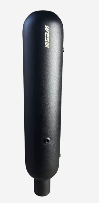 Way 2speed Performance Gunner Exhaust ( matte black ) for Meteor 350-ROYAL ENFIELD
