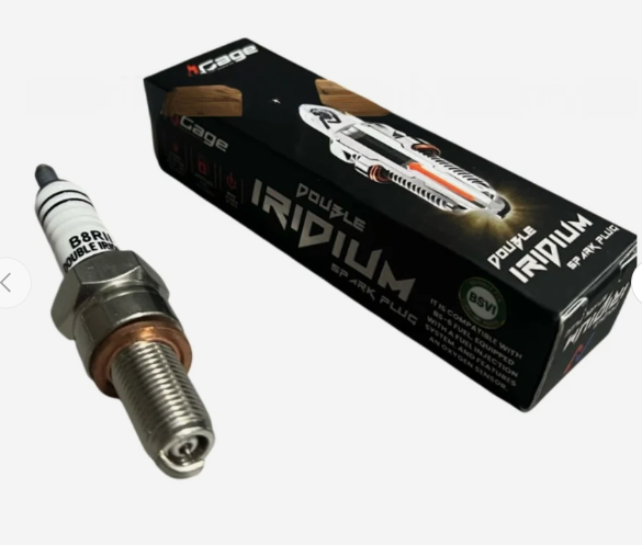 Double Iridium Spark Plug for Interceptor 650-ROYAL ENFIELD