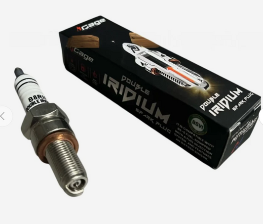 Double Iridium Spark Plug for Interceptor 650-ROYAL ENFIELD