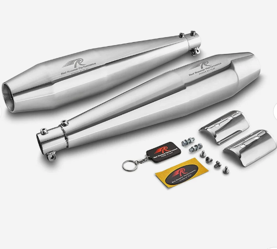 Red rooster performance exhaust for Interceptor 650 (stellar polish)-ROYAL ENFIELD