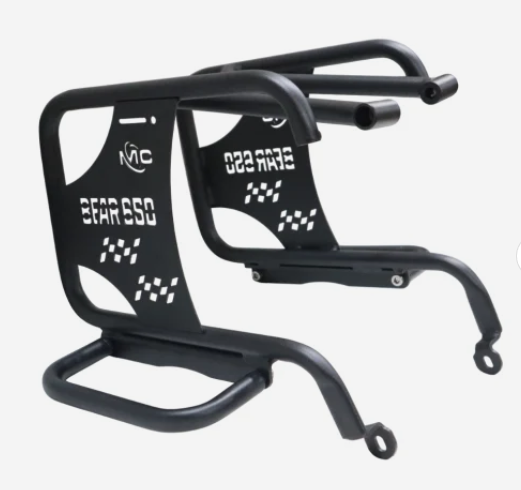 SADDLE STAY WITH PLATE WITH FOOTREST FOR BEAR 650-ROYAL ENFIELD