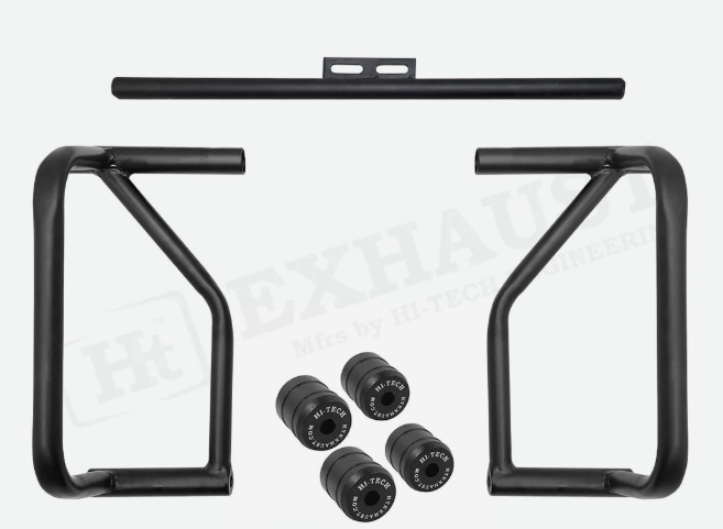 CRASH GAURD FOR HUNTER 350 (4 METAL SLIDER BLACK MATT)-ROYAL ENFIELD