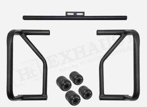 CRASH GAURD FOR HUNTER 350 (4 METAL SLIDER BLACK MATT)-ROYAL ENFIELD
