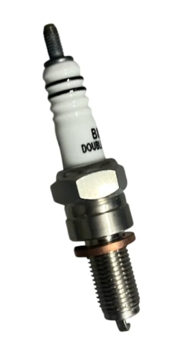 Double Iridium Spark Plug for Scram 411 (BR 811)-ROYAL ENFIELD
