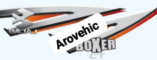 Graphics Sticker Set for Bajaj Boxer CT Deluxe |(New Logo ) Black Vehicle  Both Sides-OEM