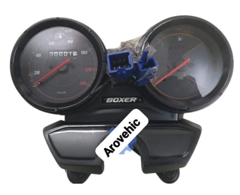 Analog Speedometer for Bajaj Boxer BM 150( With Meter Holder and Blup and Wire)-  MUKUT