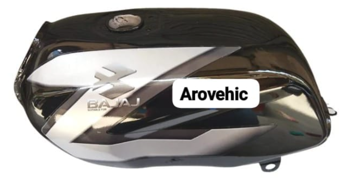 Petrol Tank for Bajaj CT 100 (Black/Grey)-ENSONS