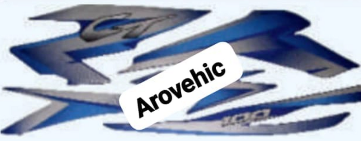 Graphics Sticker Set for Bajaj CT 100  Type 3  Blue Vehicle  Both Sides-OES
