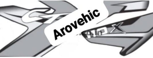 Graphics Sticker Set for Bajaj CT 110X ( Black Vehicle  Grey Sticker  Both Sides-OES