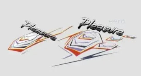 Sticker Set for Pleasure T3 [Black & Red Shield]-HERO