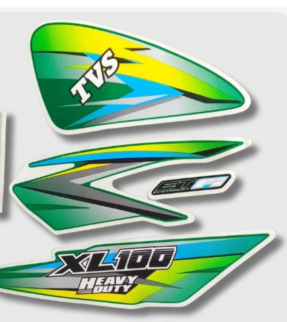 Sticker kit for Tvs Xl 100 (BS6) (Green Tank)  TVS