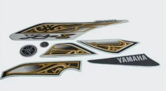 Sticker Set  for FZS T7 [White Tank]-YAMAHA