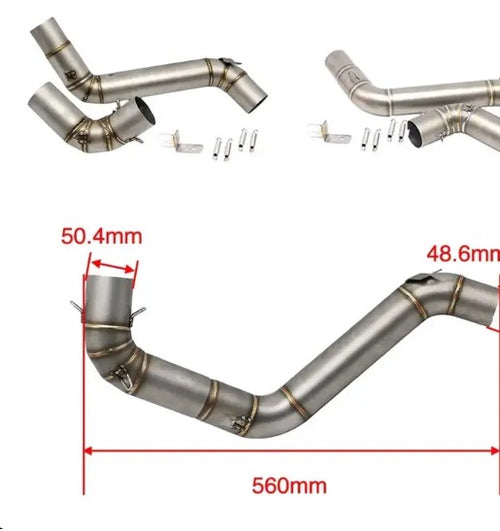 Bend Pipe/Middle pipe (2013-2016)  for Ktm Duke 125-KTM