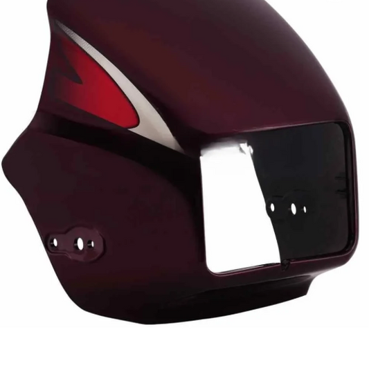 Head Light Visor/mask-hero Splendor Plus New Model (new Graphics) Wine Red-GENUINE
