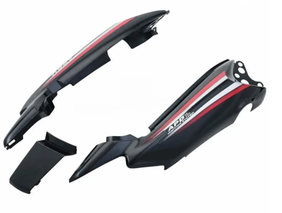 Tail Panel/seat Cowl for hero Splendor Nxg (Latest Black red Stk)-HERO