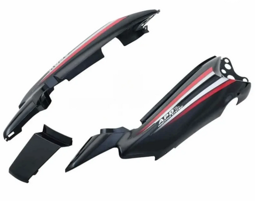 Tail Panel/seat Cowl for hero Splendor Nxg (Latest Black red Stk)-HERO