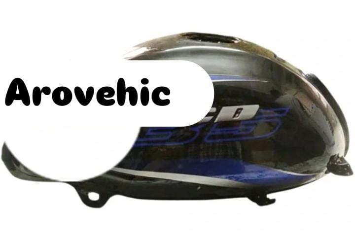 Petrol Tank for Bajaj XCD 135 | Black with Blue Sticker-ABK