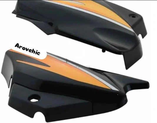Side Panel/cover for hero Super Splendor (Old Model) Black orange Stk-GENUINE