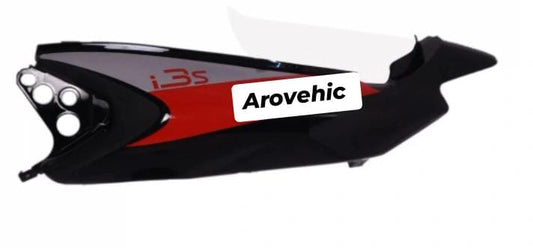Tail Panel/seat Cowl for  hero Splendor I-smart (Black red Bike)-GENUINE